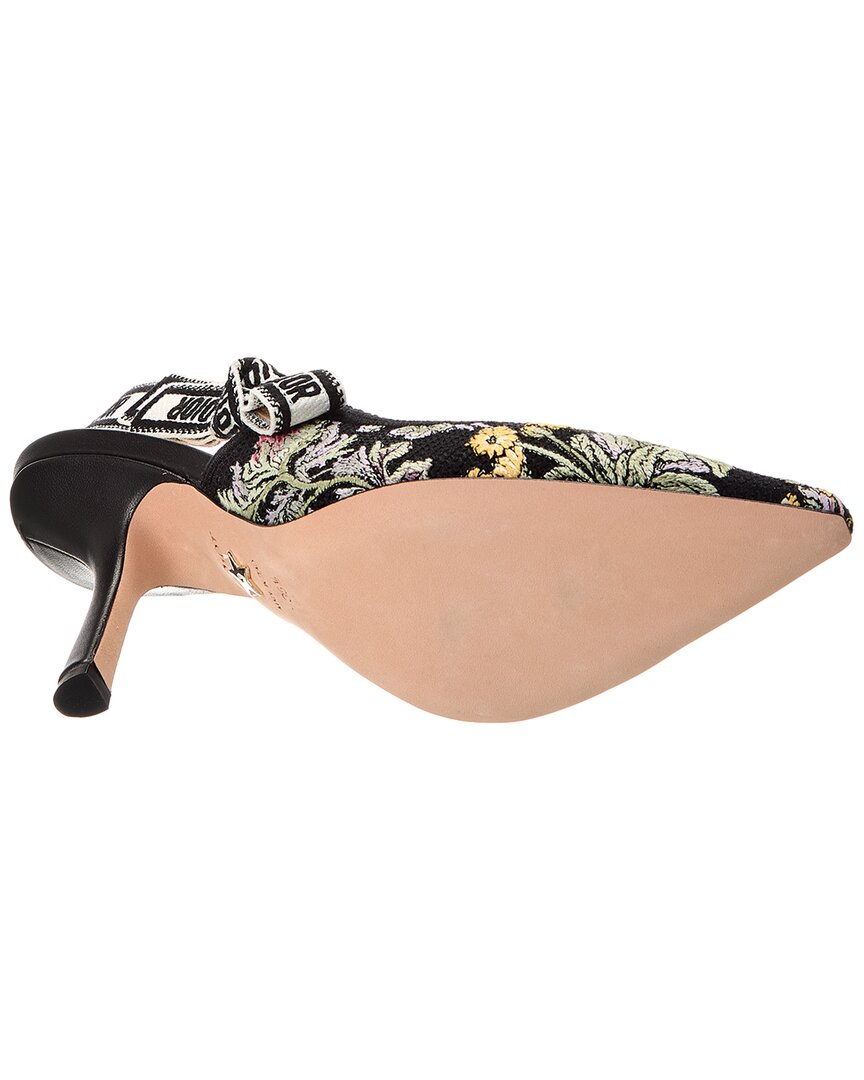 Dior Dior J'adior Canvas & Leather Slingback Pump