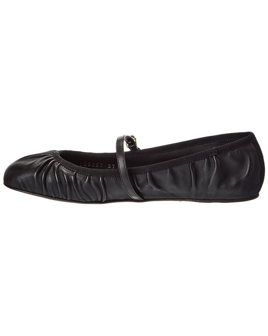 Dolce & Gabbana Dg Logo Leather Flat