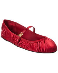 Dolce & Gabbana Dg Logo Satin Flat Red