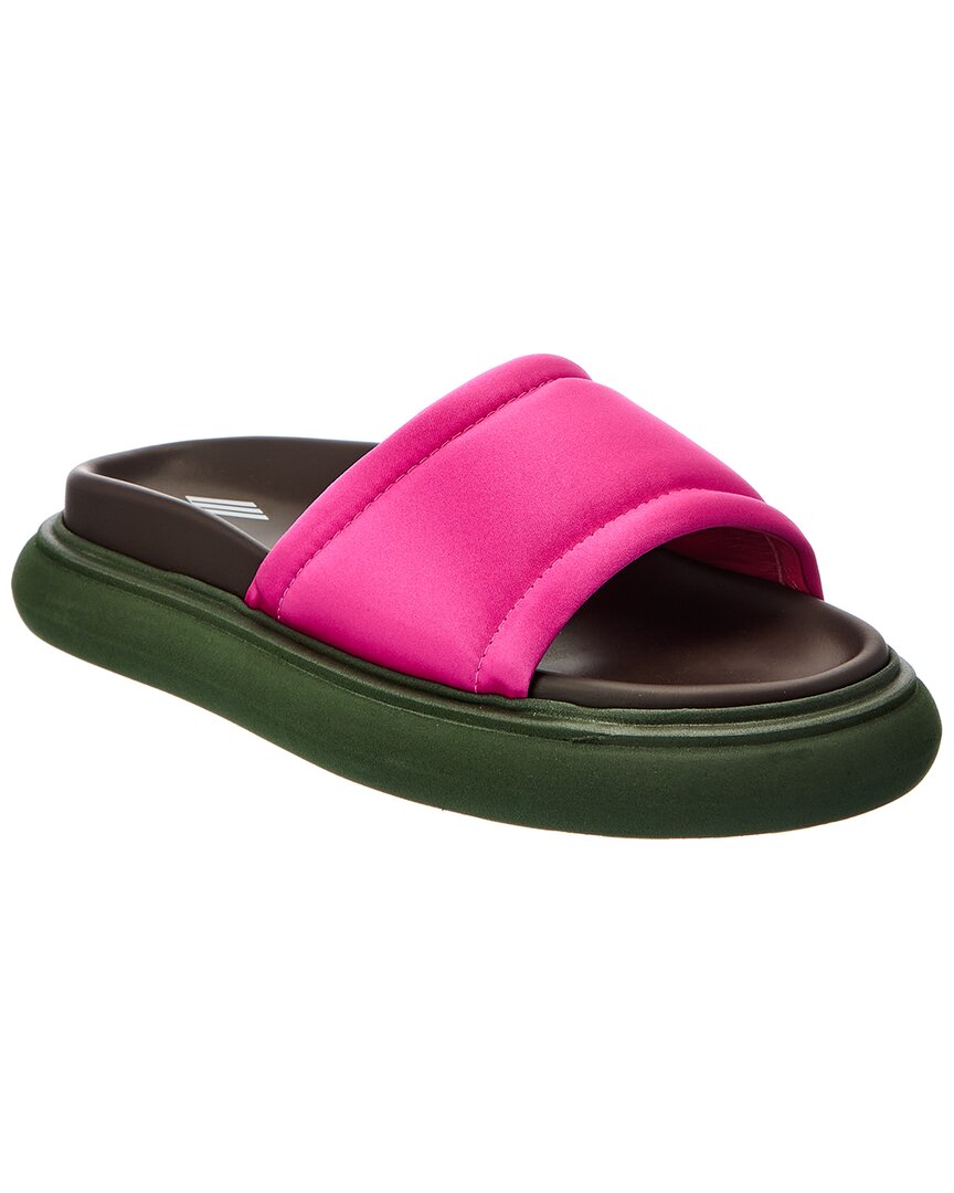 The Attico Padded Satin Platform Sandal 37.5 Pink