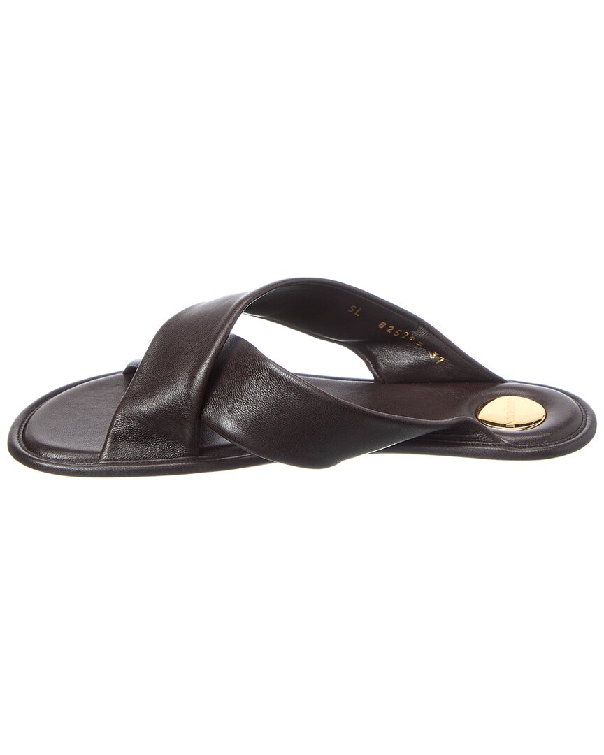 Saint Laurent Carlyle Leather Sandal