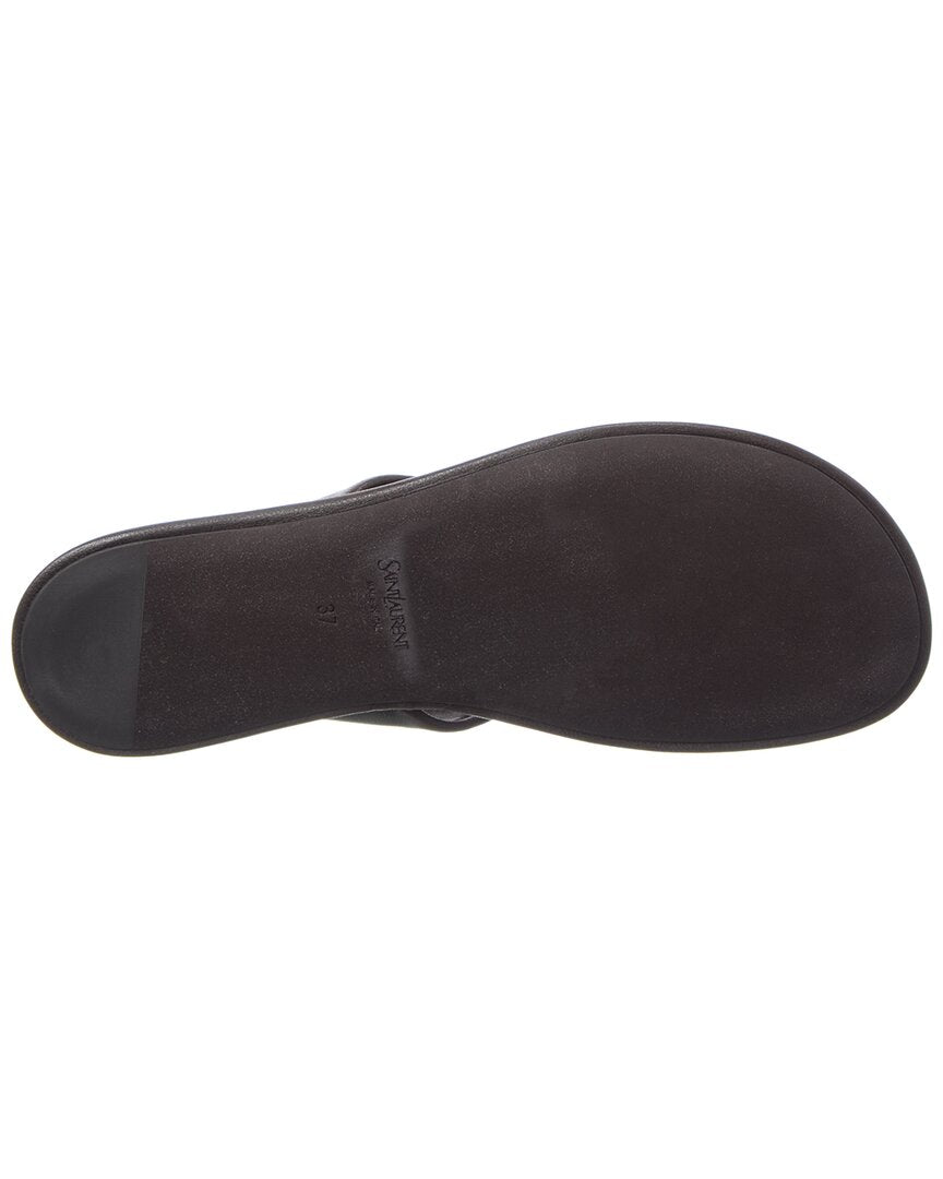 Saint Laurent Carlyle Leather Sandal