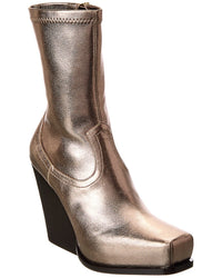 Stella Mccartney Cowboy Stretch Metallic Boot Gold