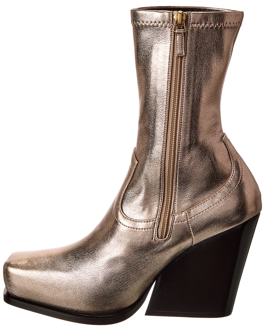 Stella Mccartney Cowboy Stretch Metallic Boot