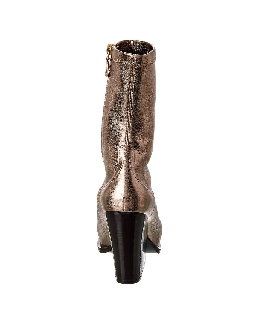 Stella Mccartney Cowboy Stretch Metallic Boot