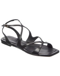 Jimmy Choo Ayla Leather Sandal 36.5 Black