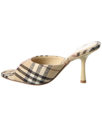 Burberry Mews Check Linen Sandal