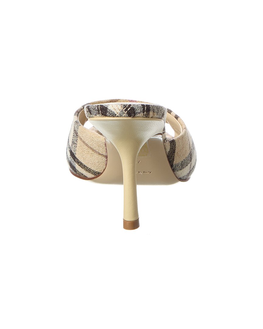 Burberry Mews Check Linen Sandal