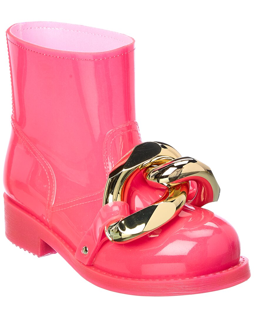 Jw Anderson Chain Rubber Boot Pink