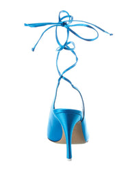The Attico Venus Satin Slingback Pump