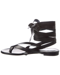The Attico Ankle Strap Leather Sandal