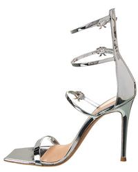 Gianvito Rossi Ribbon Uptown 105 Leather Sandal