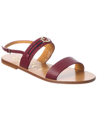 Gucci Gucci Gg Leather Sandal