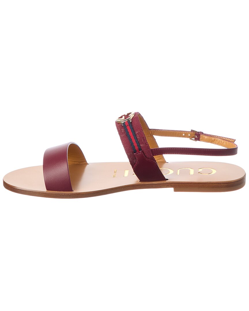 Gucci Gucci Gg Leather Sandal