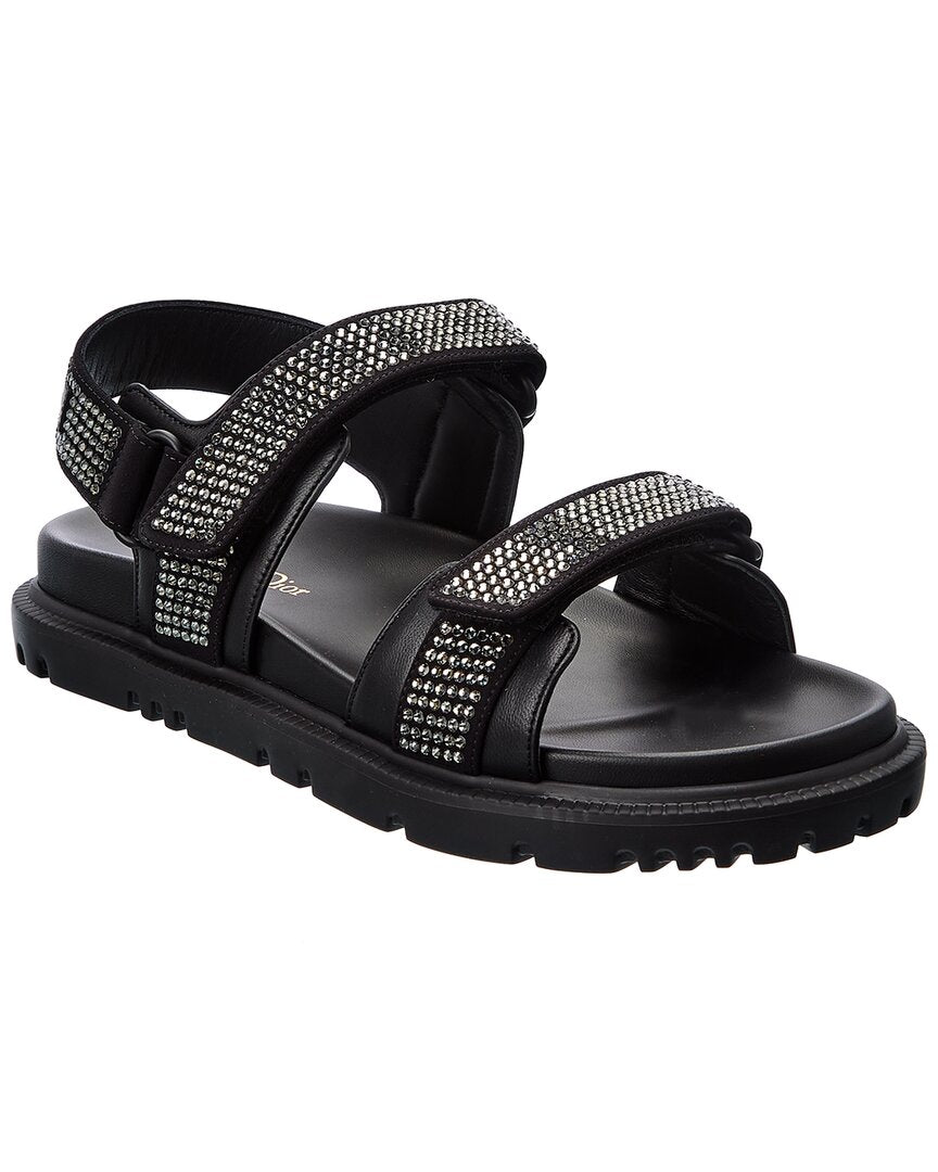Dior Dioract Leather Sandal Black