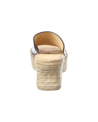 Loewe Petal Leather Espadrille Platform Sandal