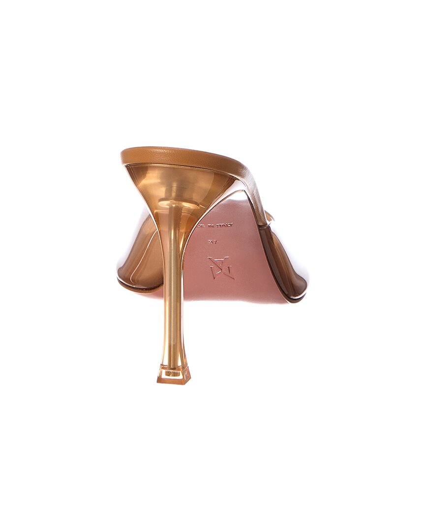 AMINA MUADDI Amina Muaddi Alexa Vinyl & Leather Sandal