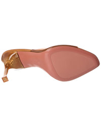 AMINA MUADDI Amina Muaddi Alexa Vinyl & Leather Sandal