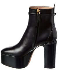 Valentino Tan-Go 155 Leather Platform Bootie