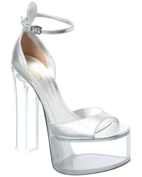 Valentino Vlogo 155 Leather Platform Sandal