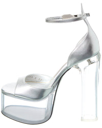 Valentino Vlogo 155 Leather Platform Sandal