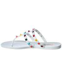 Valentino Rockstud Caged Rubber Sandal