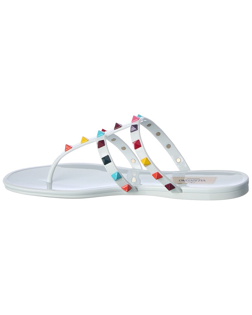 Valentino Rockstud Caged Rubber Sandal
