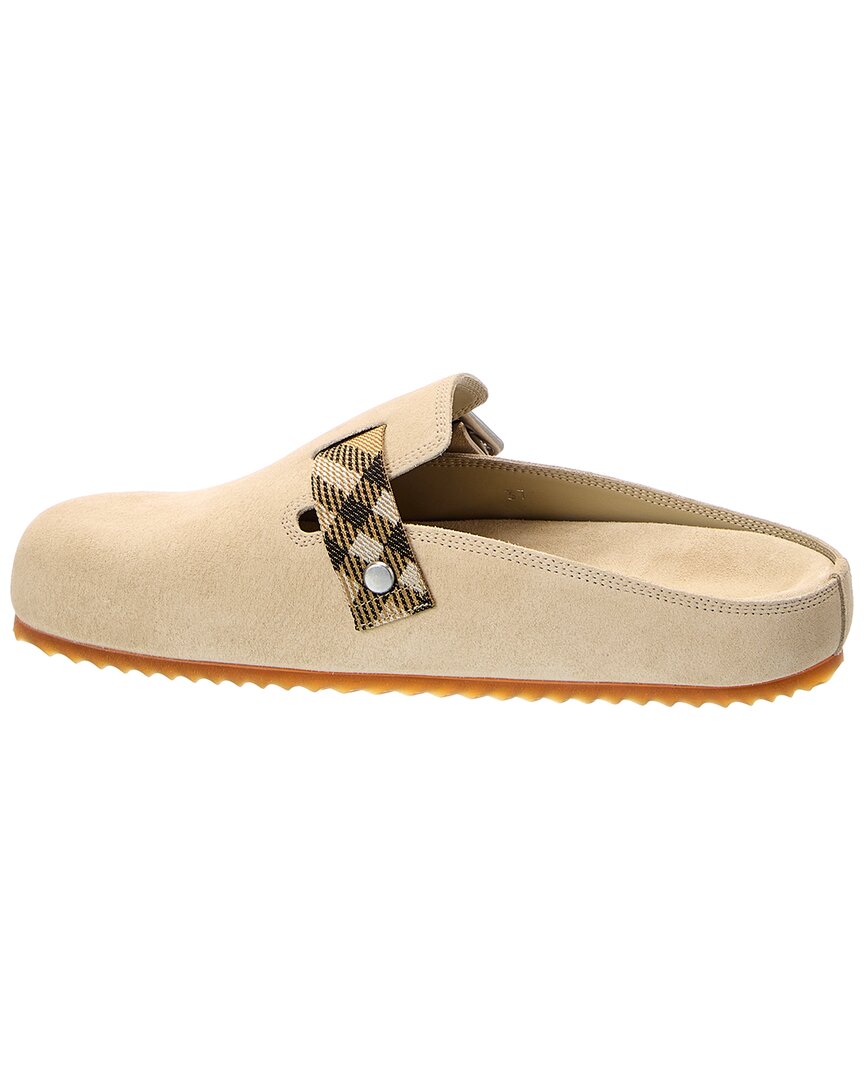 Burberry Burberry Urchin Suede & Canvas Mule