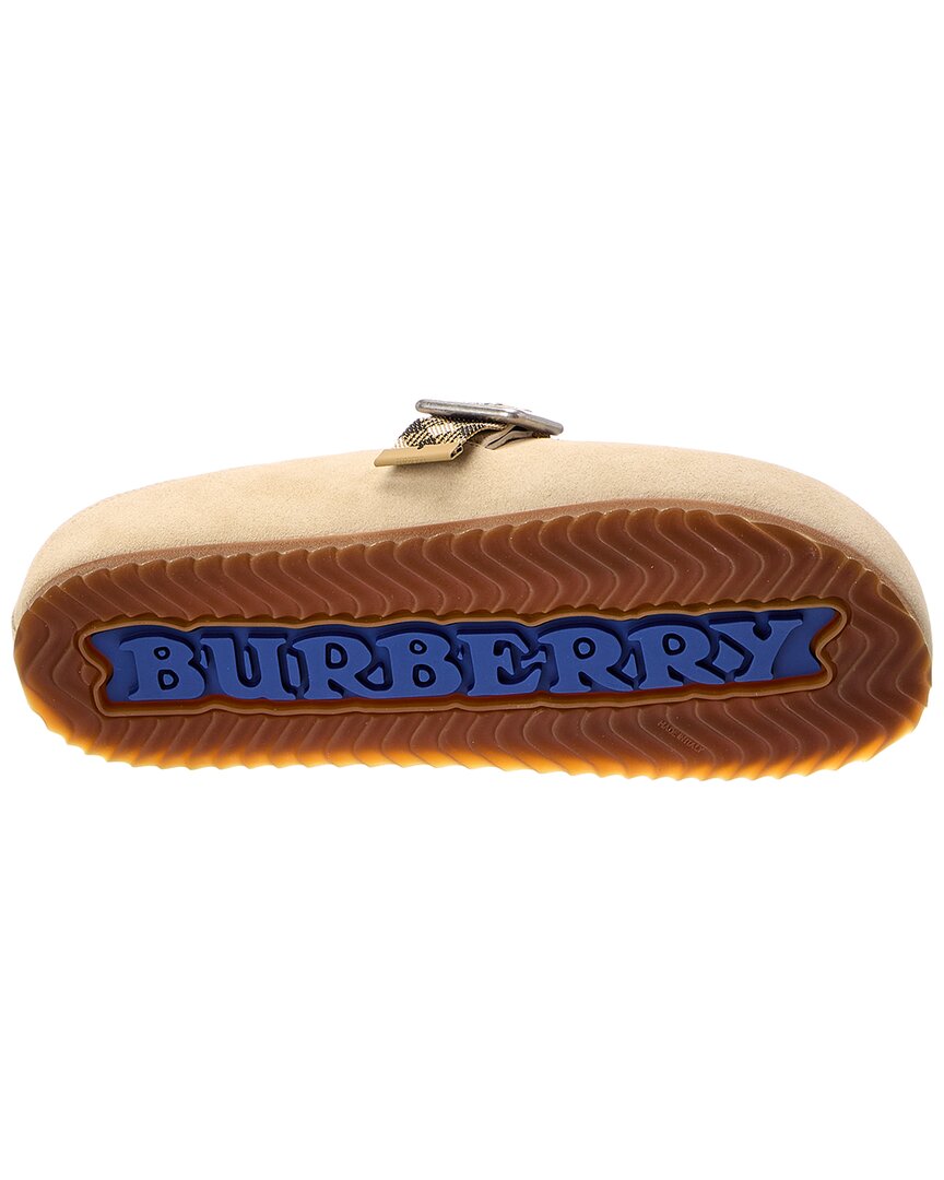 Burberry Burberry Urchin Suede & Canvas Mule
