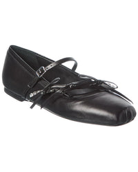 Jimmy Choo Loli Leather Ballerina Flat