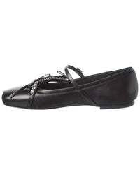 Jimmy Choo Loli Leather Ballerina Flat