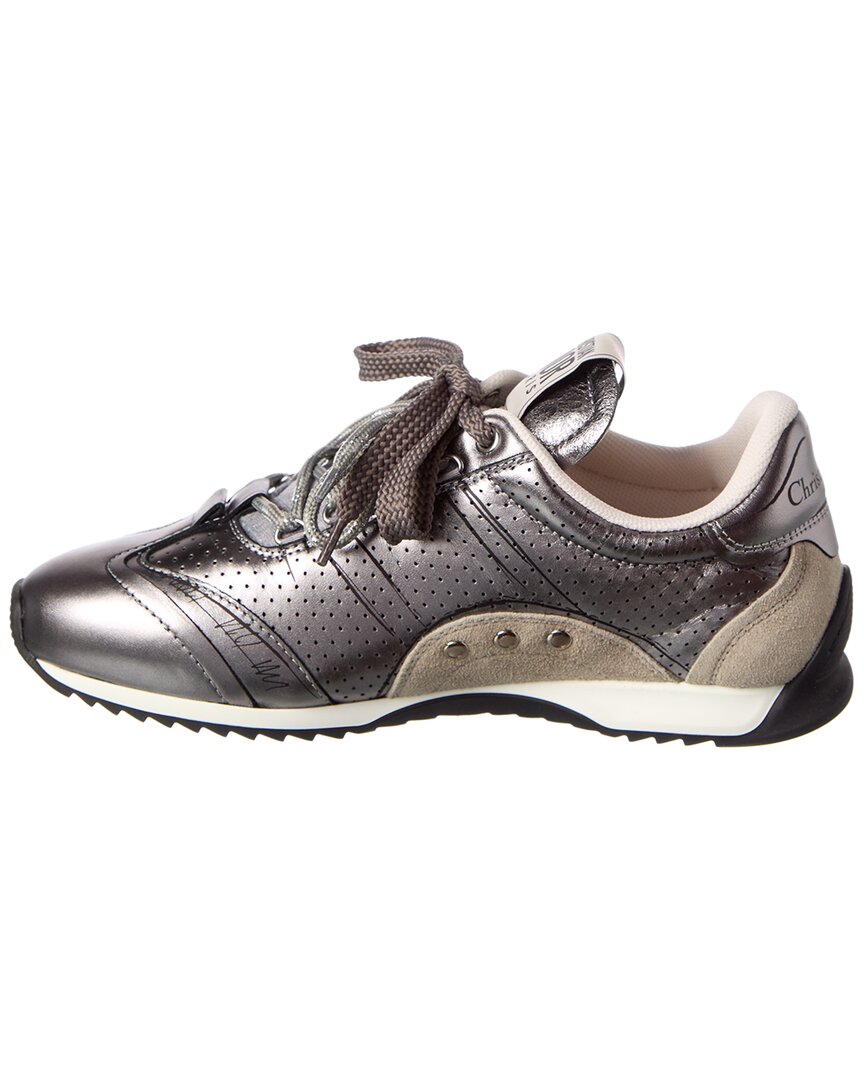 Dior D-Sketch Nylon & Leather Sneaker