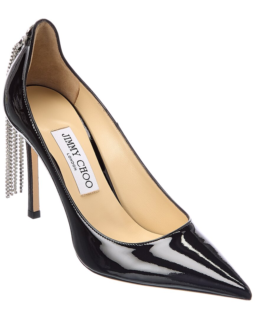 Jimmy Choo Spruce 95 Patent Pump Black