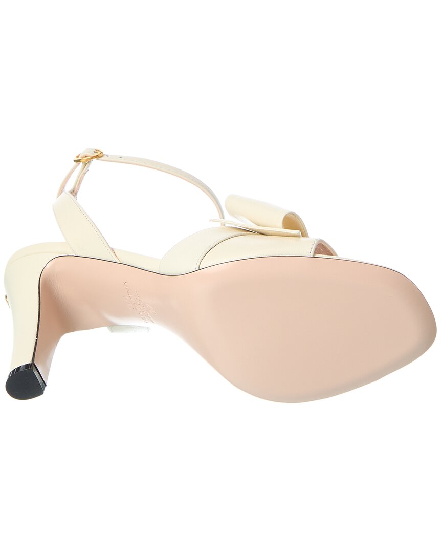 ◆VALENTINO◆ Bowow 95 レザー リボン サンダル VALENTINO GARAVANI Bowow 95 bow-detailed leather sandals