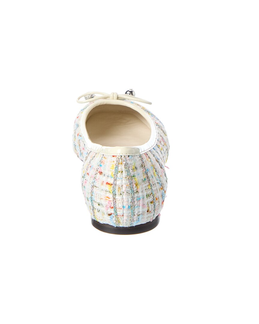 Jimmy Choo Elme Tweed & Patent Flat – Bluefly