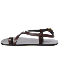 Saint Laurent Culver Leather Sandal
