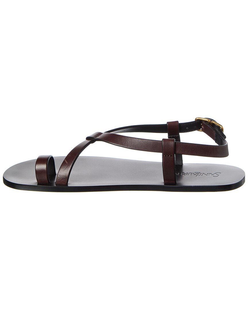 Saint Laurent Culver Leather Sandal