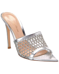 Gianvito Rossi Gianvito Rossi Leather & Canvas Sandal