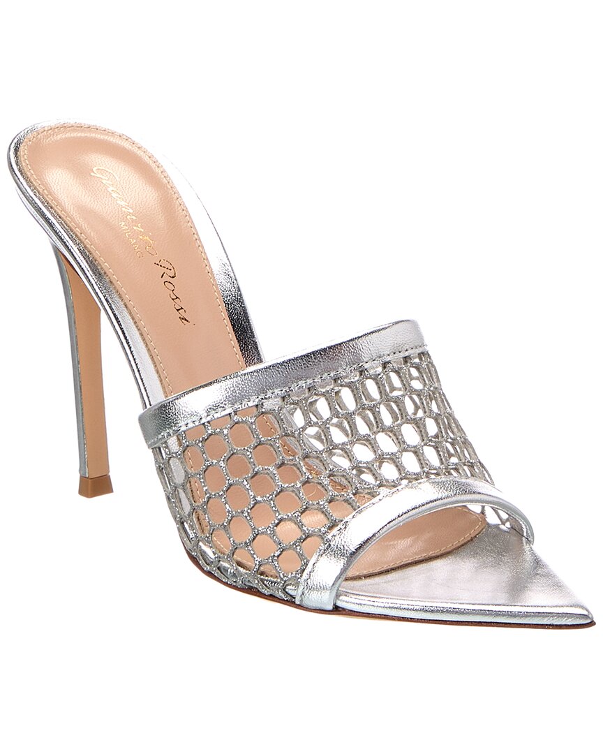Gianvito Rossi Gianvito Rossi Leather & Canvas Sandal