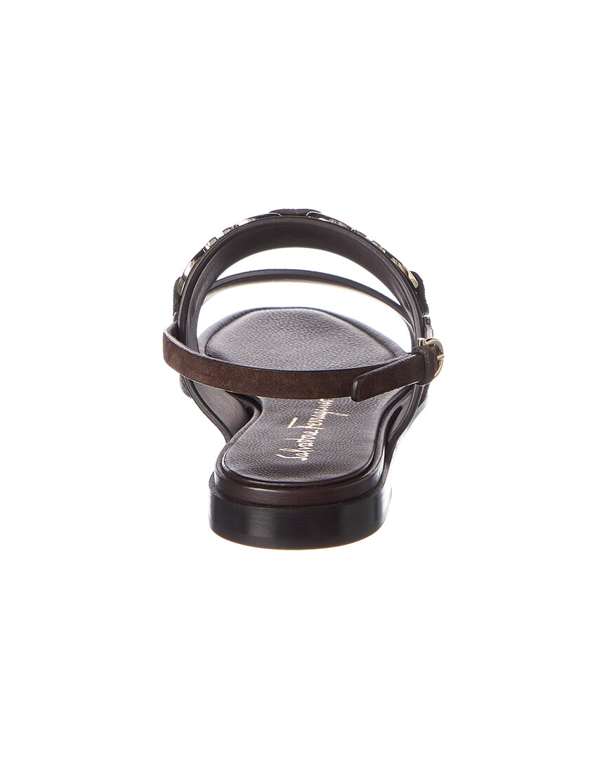 Ferragamo Chaim Suede Sandal