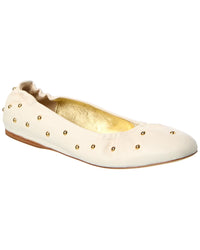 Chloé Eia Leather Ballerina Flat 36.5 White