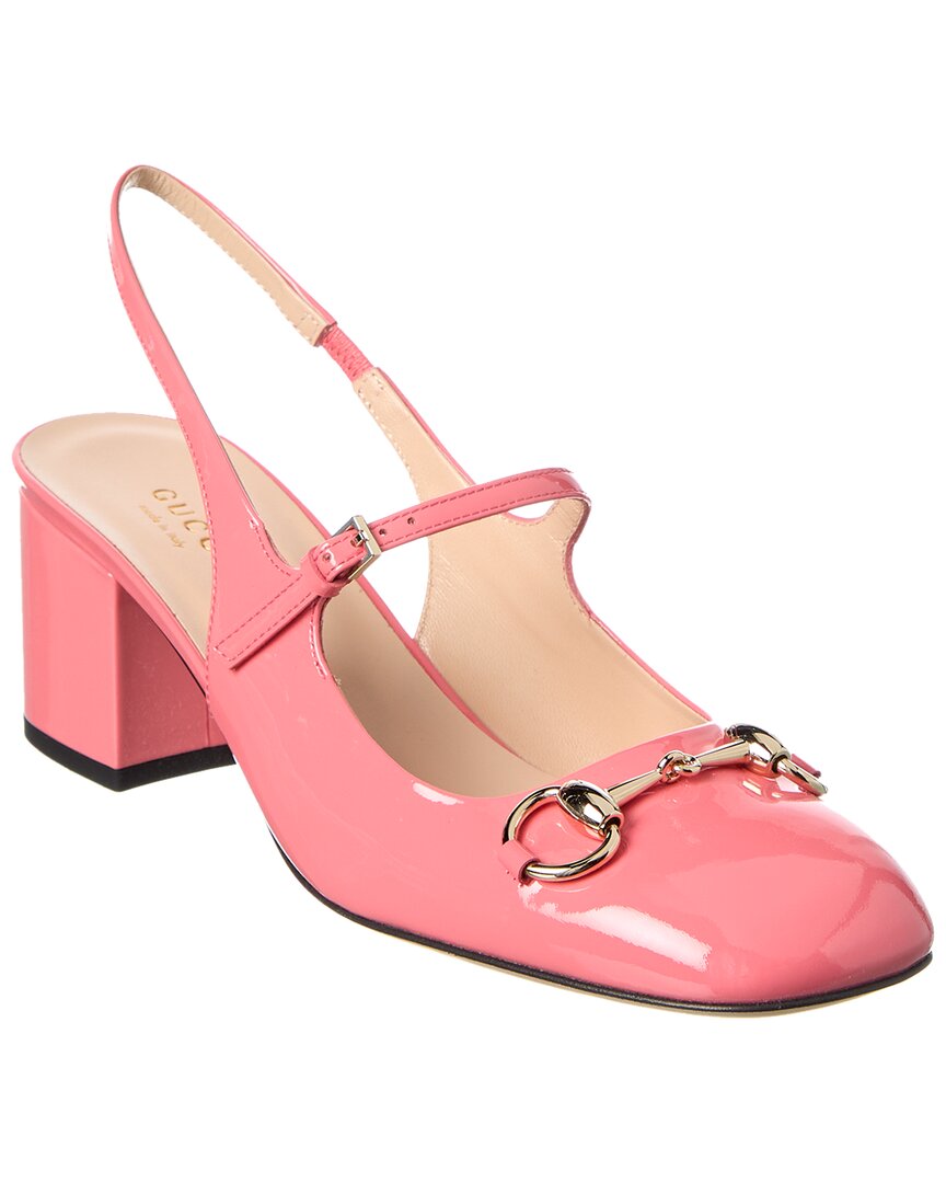 Gucci Gucci Horsebit Patent Slingback Pump