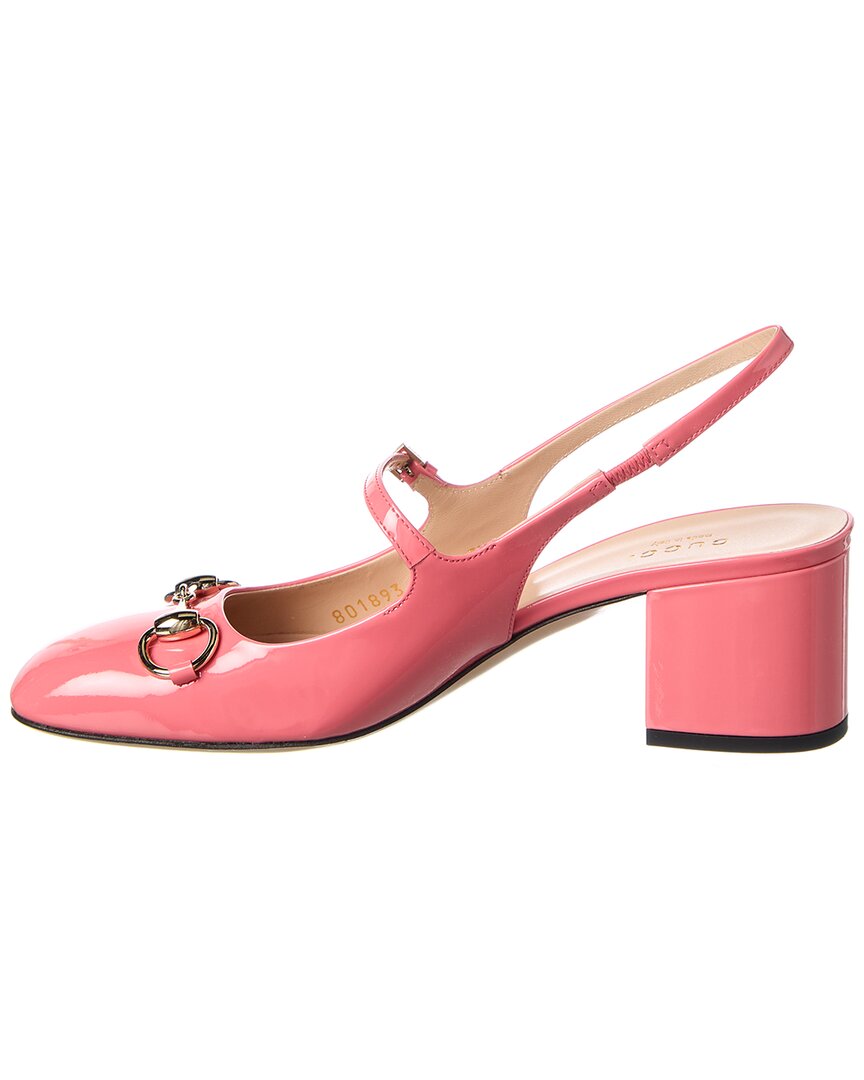 Gucci Gucci Horsebit Patent Slingback Pump