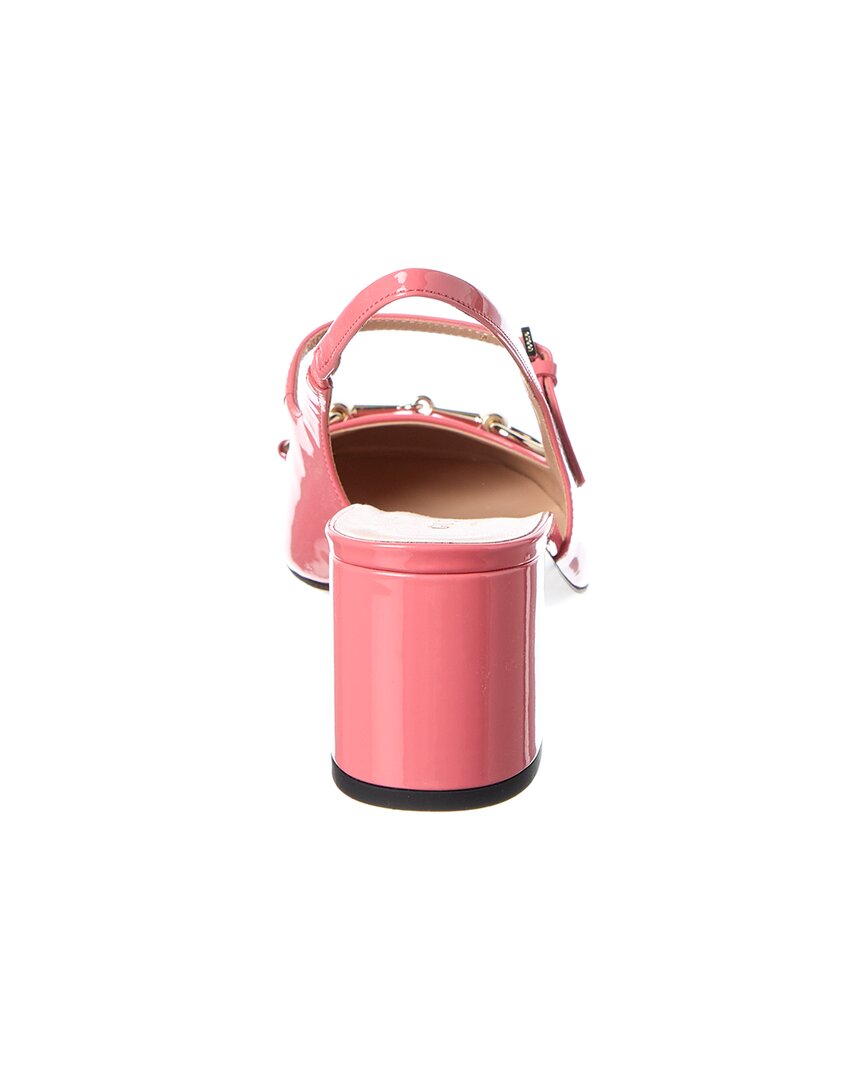 Gucci Gucci Horsebit Patent Slingback Pump