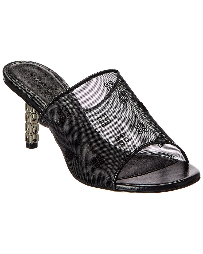 Givenchy G Cube Mesh & Leather Mule