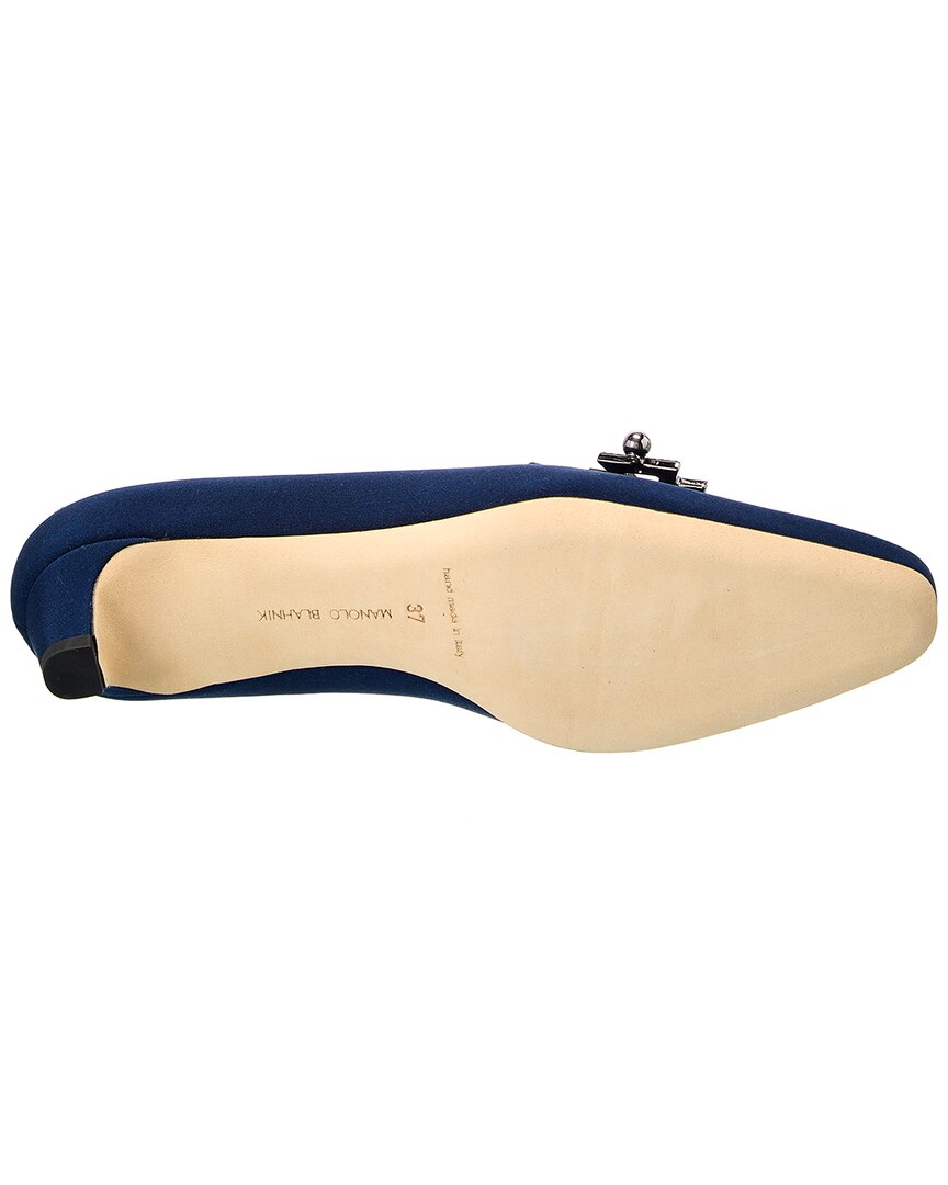 Manolo Blahnik Ansulialo 30 Silk Pump