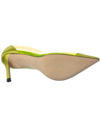 Jimmy Choo Cass 95 Satin & Plexi Pump