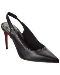Christian Louboutin Sporty Kate 85 Leather Slingback Pump