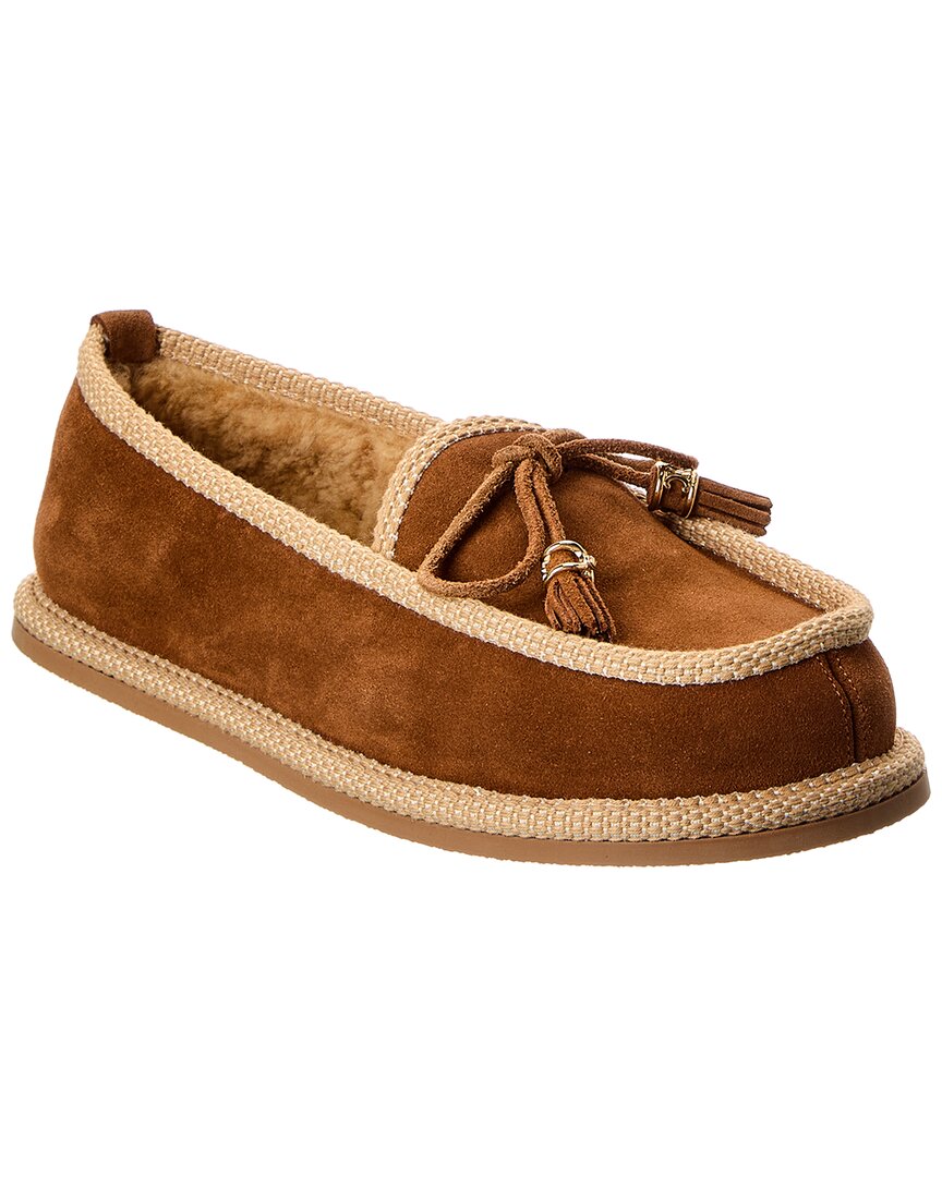 Celine Boubou Suede & Shearling Slipper – Bluefly