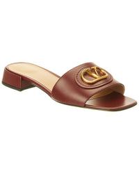 Valentino Vlogo Signature Leather Sandal